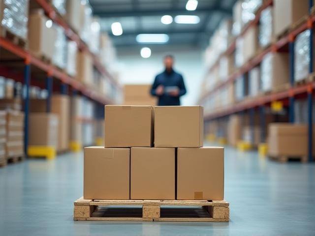 Warehouse staff loading multi-stop delivery vehicle with organized regional cargo